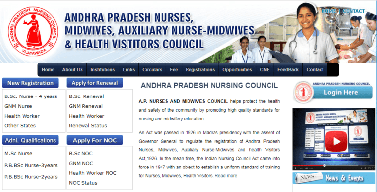 Andhra Pradesh Nursing Council: Registrations, Syllabus, Fee Structure